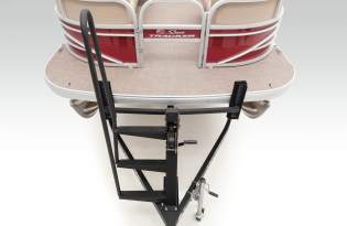 pontoon boat 2022 Suntracker SportFish 22 Exclusive Auto Marine  power boat outboard motor