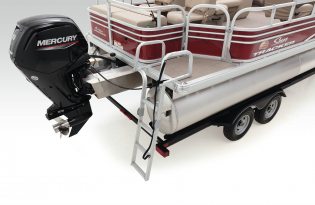 pontoon boat 2022 Suntracker SportFish 22 Exclusive Auto Marine  power boat outboard motor