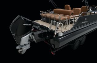 luxury pontoon boat, 2024 Regency 230 LE3 Sport, Exclusive Auto Marine, powered boat, outboard motors, Mercury Marine