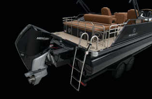 luxury pontoon boat, 2024 Regency 230 LE3 Sport, Exclusive Auto Marine, powered boat, outboard motors, Mercury Marine
