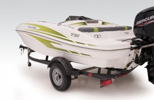 2023 Tahoe T16, Exclusive Auto Marine, Runabout Bowrider Boat, Fiberglass Boat, power boat, sport series, outboard motor, mercury marine