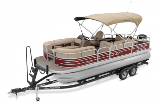 2022 Suntracker SportFish 22 Exclusive Auto Marine fishing pontoon power boat outboard