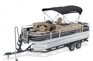 2023 Suntracker Fishin' Barge 20 DLX, Exclusive Auto Marine, fishing pontoon boat, power boat, outboard motors, mercury marine