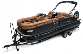 luxury pontoon boat, 2024 Regency 230 LE3 Sport, Exclusive Auto Marine, powered boat, outboard motors, Mercury Marine