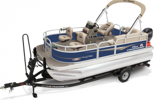 pontoon boat, 2024 Bass Buggy 16 XL Select, Exclusive Auto Marine, power boat, outboard motors, Mercury Marine
