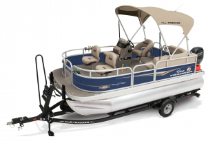 pontoon boat, 2024 Bass Buggy 16 XL Select, Exclusive Auto Marine, power boat, outboard motors, Mercury Marine