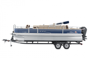 2022pontoon  boat 2022 SunTracker Fishin'Barge 22 Exclusive Auto Marine fishing boat power boat outboard motor