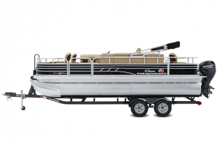 2023 Suntracker Fishin' Barge 20 DLX, Exclusive Auto Marine, fishing pontoon boat, power boat, outboard motors, mercury marine
