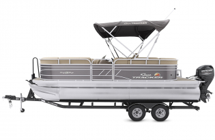 pontoon boat 2022 Suntracker Party Barge 20 Exclusive Auto Marine  power boat outboard motor