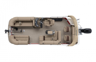 pontoon boat 2022 Suntracker SportFish 22 Exclusive Auto Marine  power boat outboard motor