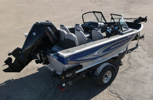 used fishing boat, 2015 Smokercraft Pro Angler XL 172, Exclusive Auto Marine, power boat outboard motor, Mercury marine