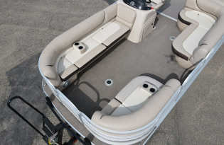 used pontoon boats, 2015 Party Barge RF 22 DLX, power boat, outboard motors, Mercury Marine