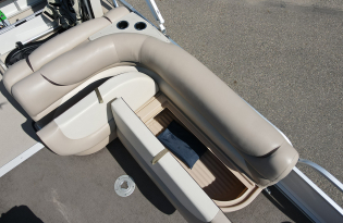 used pontoon boat, used tritoon boat, 2015 Sun Tracker Party Barge RF 22 XP3, power boat, outboard motor, Mercury marine