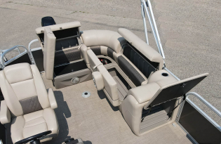 used pomtoon boat, 2020 SunTracker Party Barge 20 DLX, Exclusive Auto Marine,  power boats, outboard motors, Mercury Marine