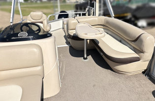 used pontoon boat, used tritoon boat, 2015 Sun Tracker Party Barge RF 22 XP3, power boat, outboard motor, Mercury marine