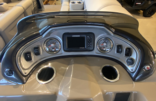 pontoon boat 2022 Suntracker SportFish 22 Exclusive Auto Marine  power boat outboard motor