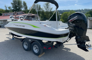 2023 Tahoe 1950 Fiberglass Runabout Bowrider Power Boat Exclusive Auto Marine Outboard Deck Series