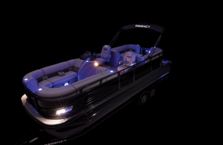 luxury pontoon boat 2023 Regency 230 LE3 Exclusive Auto Marine power boat outboard motor mercury marine