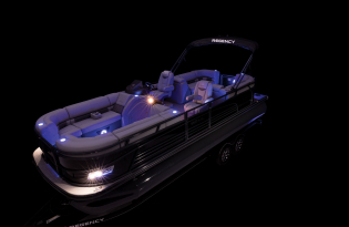 luxury pontoon boat 2024 Regency 230 LE3 Exclusive Auto Marine power boat outboard motor mercury marine