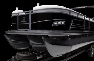 2022 Regency 230 LE3 Exclusive Auto Marine Luxury Pontoon power boat outboard motor