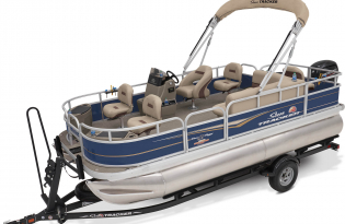 2023 Suntracker Bass Buggy 18 DLX, Exclusive Auto Marine, fishing pontoon boat, power boat, outboard motor, mercury marine 