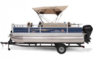 2023 Suntracker Bass Buggy 18 DLX, Exclusive Auto Marine, fishing pontoon boat, power boat, outboard motor, mercury marine 