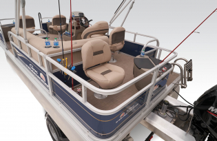 2023 Suntracker Bass Buggy 18 DLX, Exclusive Auto Marine, fishing pontoon boat, power boat, outboard motor, mercury marine 