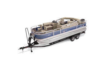 2023 Suntracker Fishin' Barge 22 DLX, Exclusive Auto Marine, fishing pontoon boat, power boat, outboard motors, mercury marine 