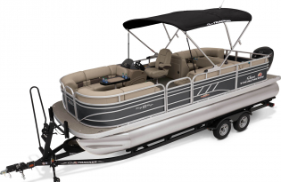 2023 Suntracker Party Barge 22 RF DLX, Exclusive Auto Marine, recreational pontoon boat, power boat, outboard motor, mercury marine 