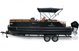 luxury pontoon boat 2023 Regency 230 LE3 Sport Exclusive Auto Marine power boat outboard motor mercury marine