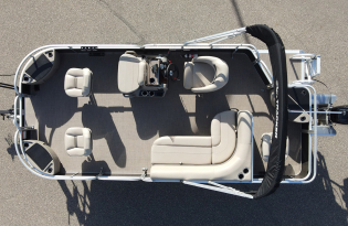 used pontoon boat, 2021 SunTracker Bass Buggy 18 DLX, Exclusive Auto Marine, power boat, outboard motors, Mercury marine