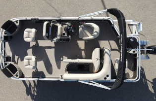 used pontoon boat, 2021 SunTracker Bass Buggy 18 DLX, Exclusive Auto Marine, power boat, outboard motors, Mercury marine