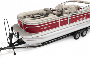 pontoon boat, 2024 Sun Tracker Party Barge 22 XP3, power boat, outboard motors, Mercury Marine