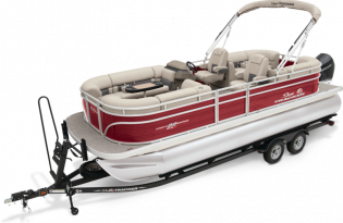 pontoon boat, 2024 Sun Tracker Party Barge 22 XP3, power boat, outboard motors, Mercury Marine