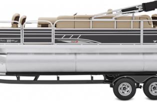 2023 Suntracker Fishin' Barge 22 XP3, Exclusive Auto marine, fishing pontoon boat, power boat, outboard motor, mercury marine