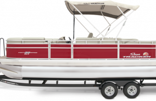 pontoon boat, 2024 Sun Tracker Party Barge RF 22 DLX, power boat, outboard motors, Mercury Marine