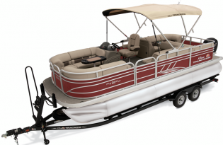2023 Suntracker Party Barge 22 RF XP3, Exclusive Auto Marine, ponton boat, power boat, outboard motor, mercury marine 