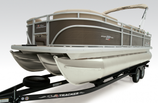 pontoon boat, 2024 SunTracker SportFish 22 XP3, Exclusive Auto Marine, power boat, outboard motors, Mercury Marine