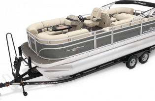pontoon boat, 2024 Sun Tracker Party Barge 22 RF XP3, power boat, outboard motors, Mercury Marine